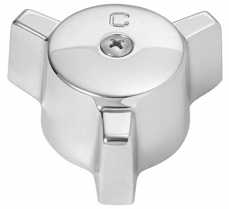Brasscraft Handle, Fits Brand Eljer, Faucet Handle Type Knob, Finish Chrome, Use With Water Temp. Cold - SH4471