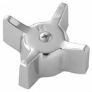 Brasscraft Handle, Fits Brand Gerber, Faucet Handle Type Cross, Finish Chrome, Use With Water Temp. Hot - SH4573