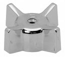 Brasscraft Handle, Fits Brand Gerber, Faucet Handle Type Cross, Finish Chrome, Use With Water Temp. Cold - SH4574