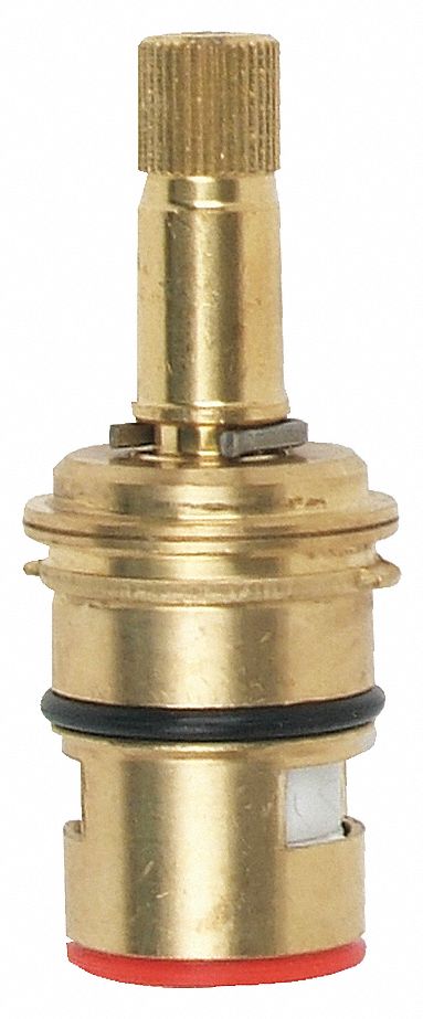 Brasscraft Hot Cartridge, Fits Brand Glacier Bay, Brass, Brass, Red, Blue Finish - ST1413X B