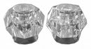 Brasscraft Handle, Fits Brand NIBCO, Faucet Handle Type Knob, Finish Clear, Use With Water Temp. Hot/Cold - SH2590 B