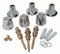 Brasscraft Tub Handle Rebuild Kit, Chrome Finish, For Use With Price Pfister Faucets - SK0273 B