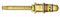 Brasscraft Hot/Cold Cartridge, Fits Brand Sayco, Brass, Brass Finish - ST2684 B