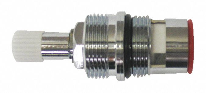 Brasscraft Hot Cartridge, Fits Brand Speakman, Brass, Chrome, Red Finish - ST1600X B