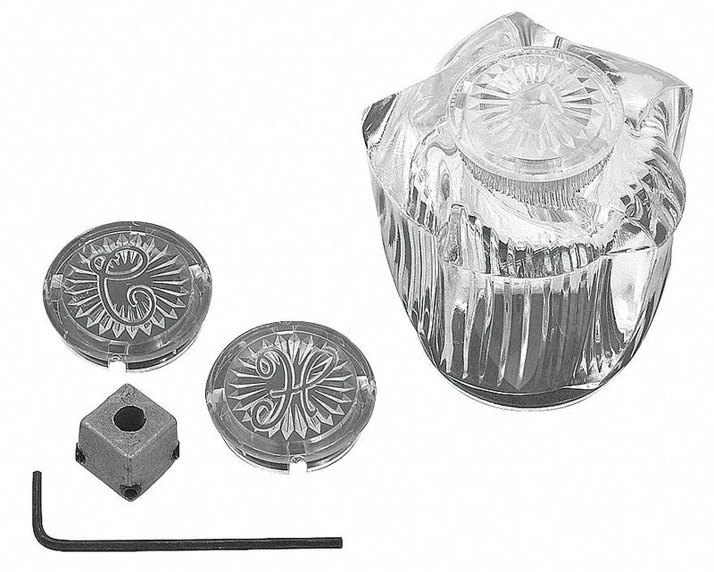 Brasscraft Tub and Shower Handle, Acrylic Finish, For Use With Most Faucets - SH5715 B