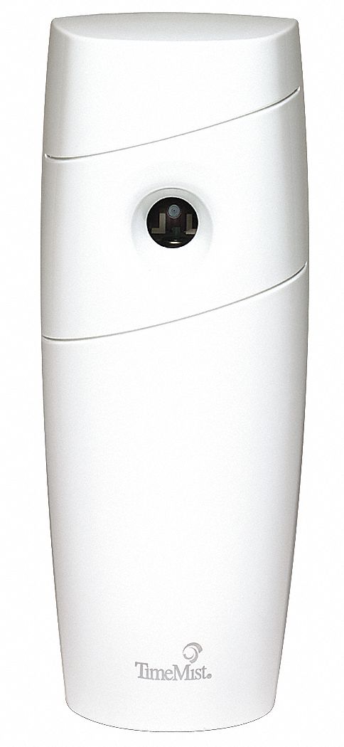 Timemist Metered Air Freshener Dispenser, 6000 cu. ft. Coverage, Aerosol Canister Refill Type, White - 1047717