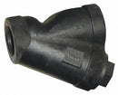 Top Brand 1/2 in Y Strainer, FNPT x FNPT, 1/16 in Mesh, Cast Iron, Stainless Steel,PTFE - 20H623