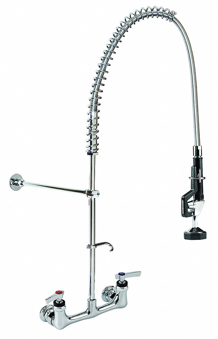 Encore Chrome, Gooseneck, Pre-Rinse Faucet, Manual Faucet Activation, 1.60 gpm - KL53-1000 - BR