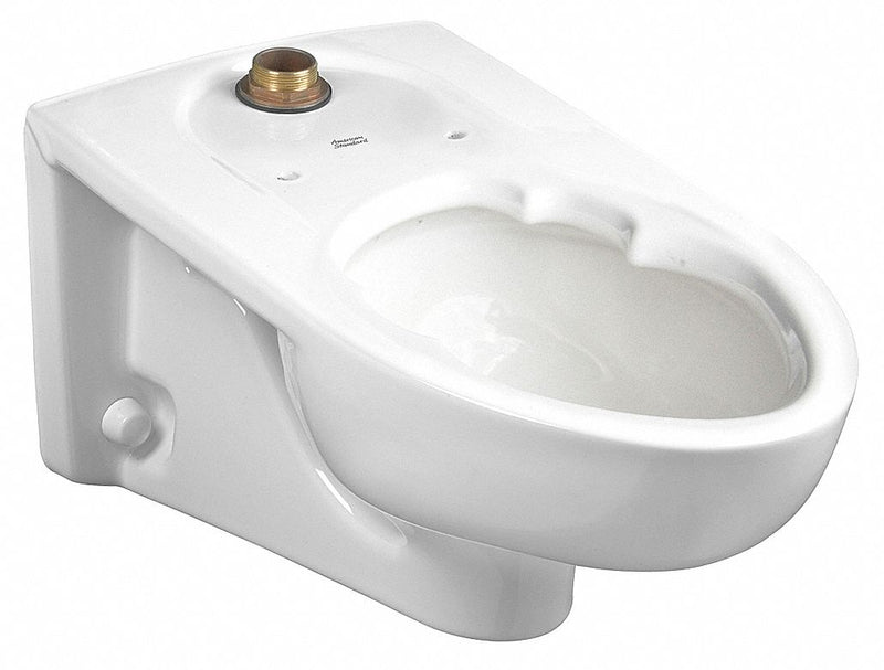 American Standard Elongated, Wall, Flush Valve, Bedpan Holding Toilet Bowl, 1.1/1.6 Gallons per Flush - 3352101.02