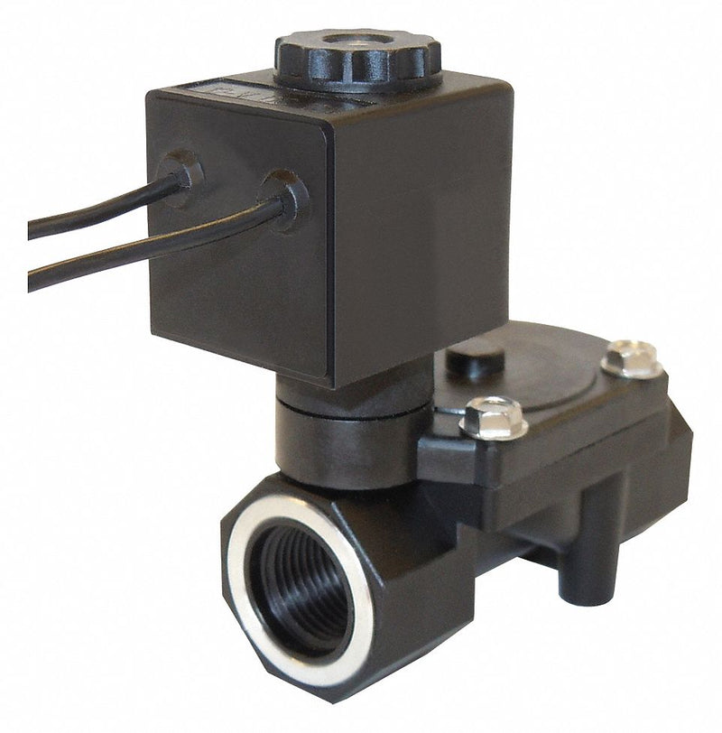 Spartan Glass Filled Nylon Solenoid Valve, 2-Way/2-Position Valve Design, Normally Closed - 3585-020-9226B