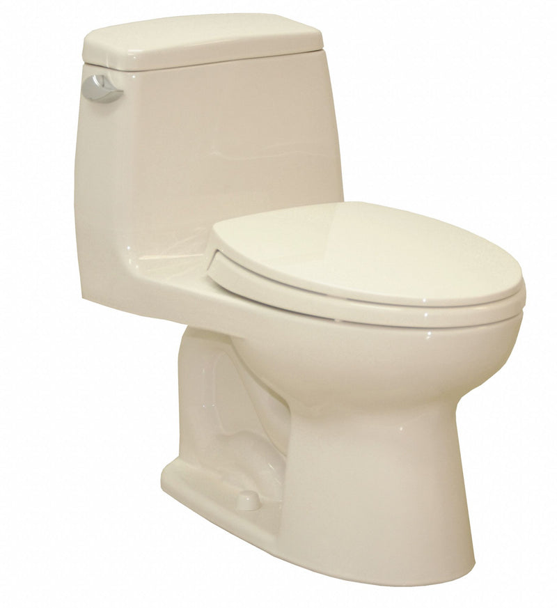 Toto Single Flush, Left Hand Trip Lever, One Piece, Tank Toilet, Elongated - MS854114