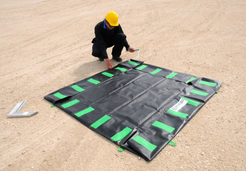 Ultratech Economy Model Berm, 748 gal Spill Capacity, 10 ft Length, 10 ft Width, 1 ft Height - 8252