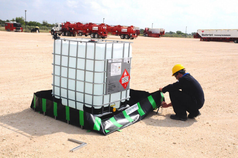 Ultratech Economy Model Berm, 748 gal Spill Capacity, 10 ft Length, 10 ft Width, 1 ft Height - 8252