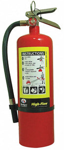 Badger Fire Extinguisher, Dry Chemical, Monoammonium Phosphate, 10 lb, 1A:20B:C UL Rating - B10M-1-HF