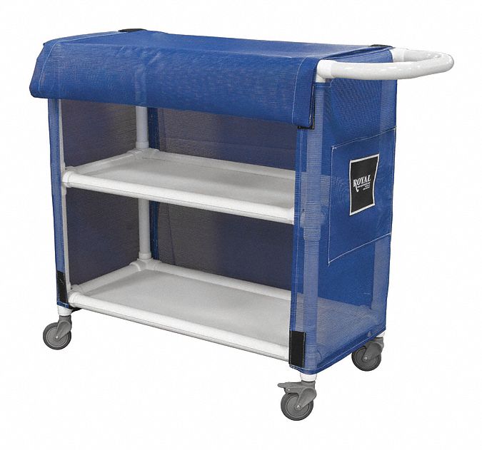 Royal Basket 2-Compartment Bulk Linen Cart, 300 lb. Capacity, 32" L X 19-3/4" W X 42" H - G32-BBX-L2A-3ULN