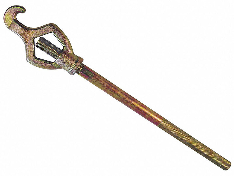 Moon American Adjustable Hydrant Wrench, Less than 1-3/4 in Pentagon Nut, 17 45/64 in Length - 880-8