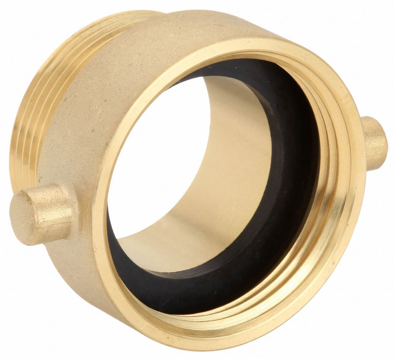Moon American Fire Hose Adapter, Pin Lug, Fitting Material Brass x Brass, Fitting Size 1-1/2 in x 1-1/2 in - 369-1521511