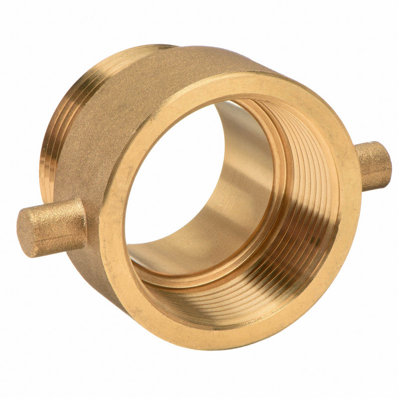 Moon American Fire Hose Adapter, Pin Lug, Fitting Material Brass x Brass, Fitting Size 1-1/2 in x 1-1/2 in - 369-1561521