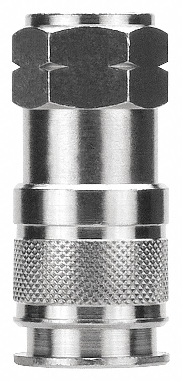 Alpha Fittings Quick Connect Hose Coupling, Universal, Brass, Socket - 80192-08