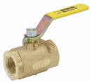 Top Brand Ball Valve, Brass, Inline, 2-Piece, Pipe Size 1/2 in, Connection Type FNPT x FNPT - XV502P-8