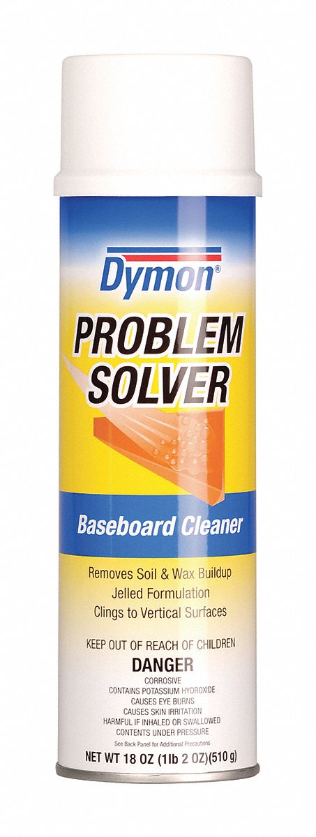 Dymon Soil and Wax Baseboard Cleaner, 20 oz., Aerosol Can, 18 oz. RTU Yield per Container, PK 12 - 23920