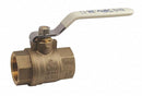 Apollo Ball Valve, Brass, Inline, 2-Piece, Pipe Size 1 in, Tube Size 1 in - 94ALF-205-01A