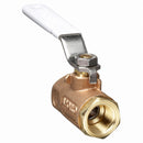 Apollo Ball Valve, Lead Free Brass, Inline, 2-Piece, Pipe Size 1/2 in, Tube Size 1/2 in - 94ALF-103-01A