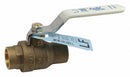 Apollo Ball Valve, Brass, Inline, 2-Piece, Pipe Size 3/4 in, Tube Size 3/4 in - 94ALF-204-01A