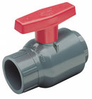 Spears Compact Ball Valve, PVC, Inline, 1-Piece, Pipe Size 4 in, Connection Type Socket x Socket - 2122-040