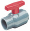 Spears Compact Ball Valve, CPVC, Inline, 1-Piece, Pipe Size 3/4 in, Connection Type FNPT x FNPT - 2131-007C