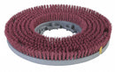 Carlisle 19" Round Cleaning, Scrubbing Rotary Brush for 21" Machine Size, Red - 3619VRD