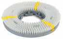 Carlisle 14 in Round Carpet Cleaning Rotary Brush for 16 in Machine Size, White - 3614VWH