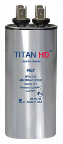 Titan Round Motor Run Capacitor,70 Microfarad Rating,440VAC Voltage - PRCF70A
