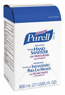Purell Hand Sanitizer, 800 mL, Cartridge, Liquid, Bag-in-Box - 9657-12