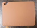 San Jamar Cutting Board, Co-Polymer, Brown, 18" Length, 24" Width, 1/2" Thickness - CB182412BR