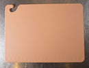 San Jamar Cutting Board, Co-Polymer, Brown, 12" Length, 18" Width, 1/2" Thickness - CB121812BR