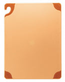 San Jamar Cutting Board, Co-Polymer, Brown, 12" Length, 18" Width, 1/2" Thickness - CBG121812BR