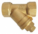 Top Brand 1/2 in Y Strainer, FNPT x FNPT, 50 Mesh, 2 5/8 in Length, Forged Brass - G-YSFB-50