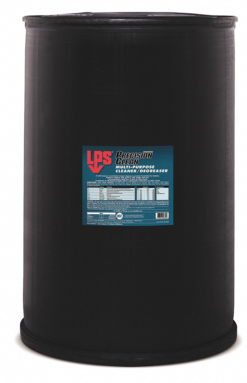LPS Cleaner/Degreaser, 55 gal Cleaner Container Size, Drum Cleaner Container Type, Citrus Fragrance - 2755
