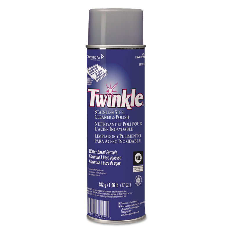 Twinkle Stainless Steel Cleaner & Polish, 17Oz Aerosol - DVO991224EA