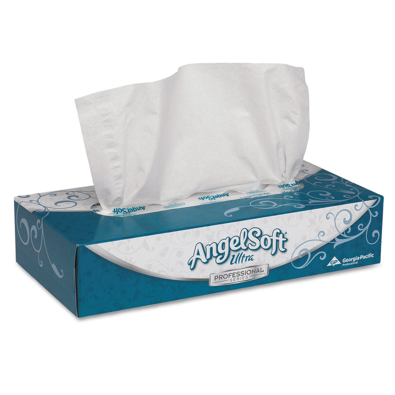 Georgia-Pacific Ultra Premium Facial Tissue, White, 2-Ply, White, 125 Sheets/Box, 30 Boxes/Carton - GPC48560