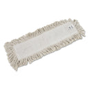 Rubbermaid Cut-End Blended Dust Mop Heads, Cotton, 24" X 5", White, 12/Carton - RCPL253