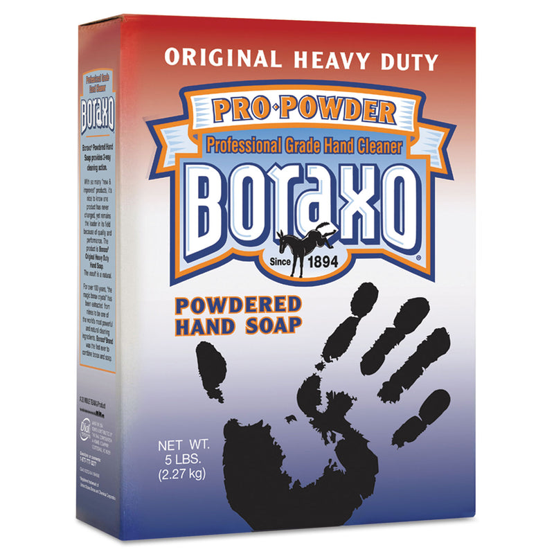 Boraxo Powdered Original Hand Soap, Unscented Powder, 5Lb Box, 10/Carton - DIA02203CT