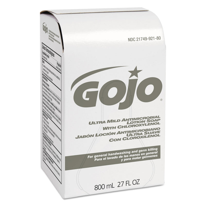 GOJO Ultra Mild Lotion Soap W/Chloroxylenol Refill, Floral Balsam, 800Ml, 12/Carton - GOJ921212CT