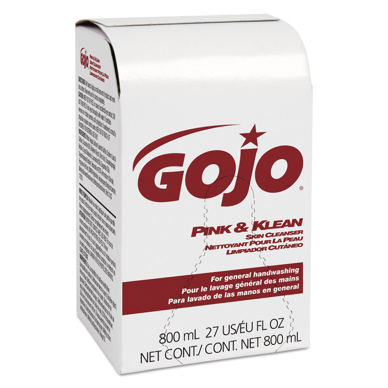 GOJO Pink And Klean Skin Cleanser 800Ml Bag-In-Dispenser Refill, Floral - GOJ912812EA