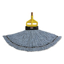 Rubbermaid Maximizer Blended Mop Heads, Large, Blue, 6/Carton - RCP1924782