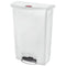 Rubbermaid Slim Jim Resin Step-On Container, Front Step Style, 24 Gal, White - RCP1883561
