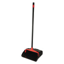 O-Cedar Maxi-Plus Lobby Dust Pan With Rear Wheels, Black, 13"Wide, 30"Handle, 6/Carton - DVOCB962082