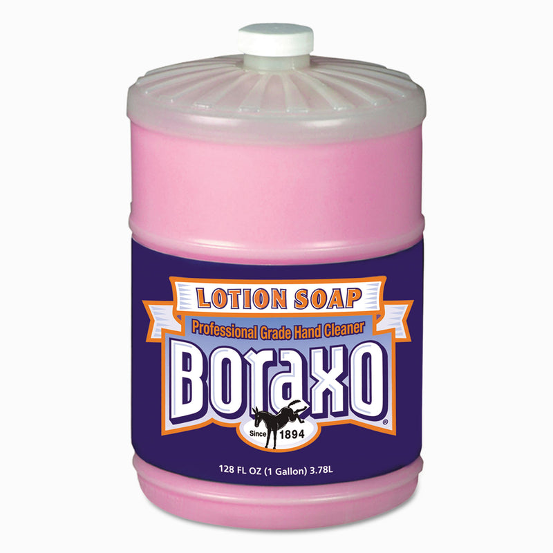 Boraxo Liquid Lotion Soap, Pink, Floral Fragrance, 1 Gal Bottle, 4/Carton - DIA02709