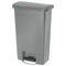 Rubbermaid Slim Jim Resin Step-On Container, Front Step Style, 13 Gal, Gray - RCP1883602
